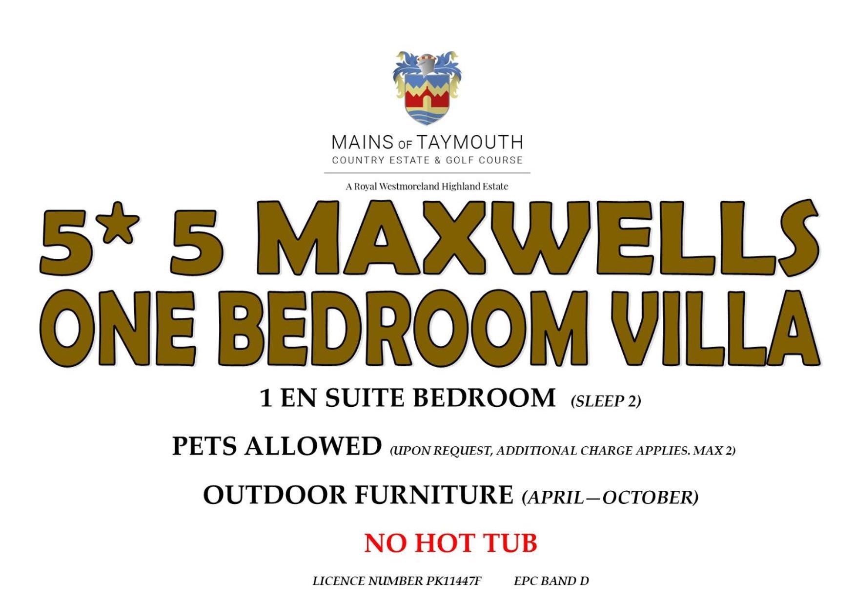Mains Of Taymouth Country Estate 5* Maxwell Villas Kenmore  Eksteriør bilde